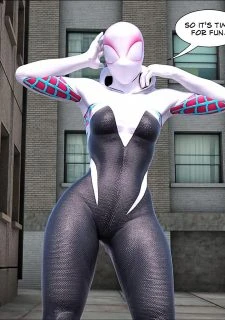 Megaparodies- Spider Gwen X Rhino029