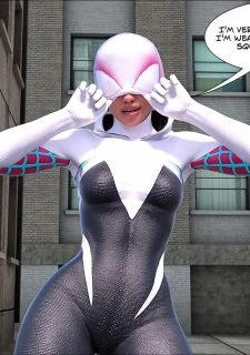 Megaparodies- Spider Gwen X Rhino030