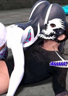 Megaparodies- Spider Gwen X Rhino033