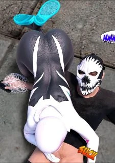 Megaparodies- Spider Gwen X Rhino035