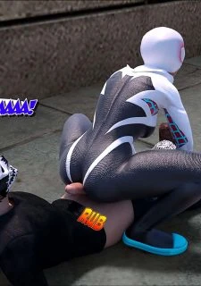 Megaparodies- Spider Gwen X Rhino038