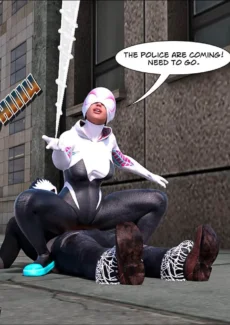 Megaparodies- Spider Gwen X Rhino042