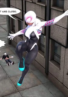 Megaparodies- Spider Gwen X Rhino043