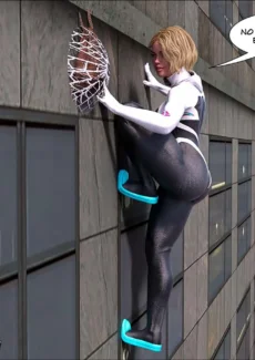 Megaparodies- Spider Gwen X Rhino050