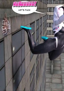 Megaparodies- Spider Gwen X Rhino051