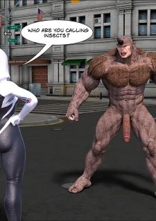 Megaparodies- Spider Gwen X Rhino055