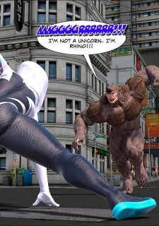 Megaparodies- Spider Gwen X Rhino057