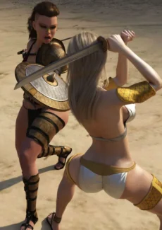 Sarubo3d- Elf vs Barbarian (13)