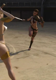 Sarubo3d- Elf vs Barbarian (9)
