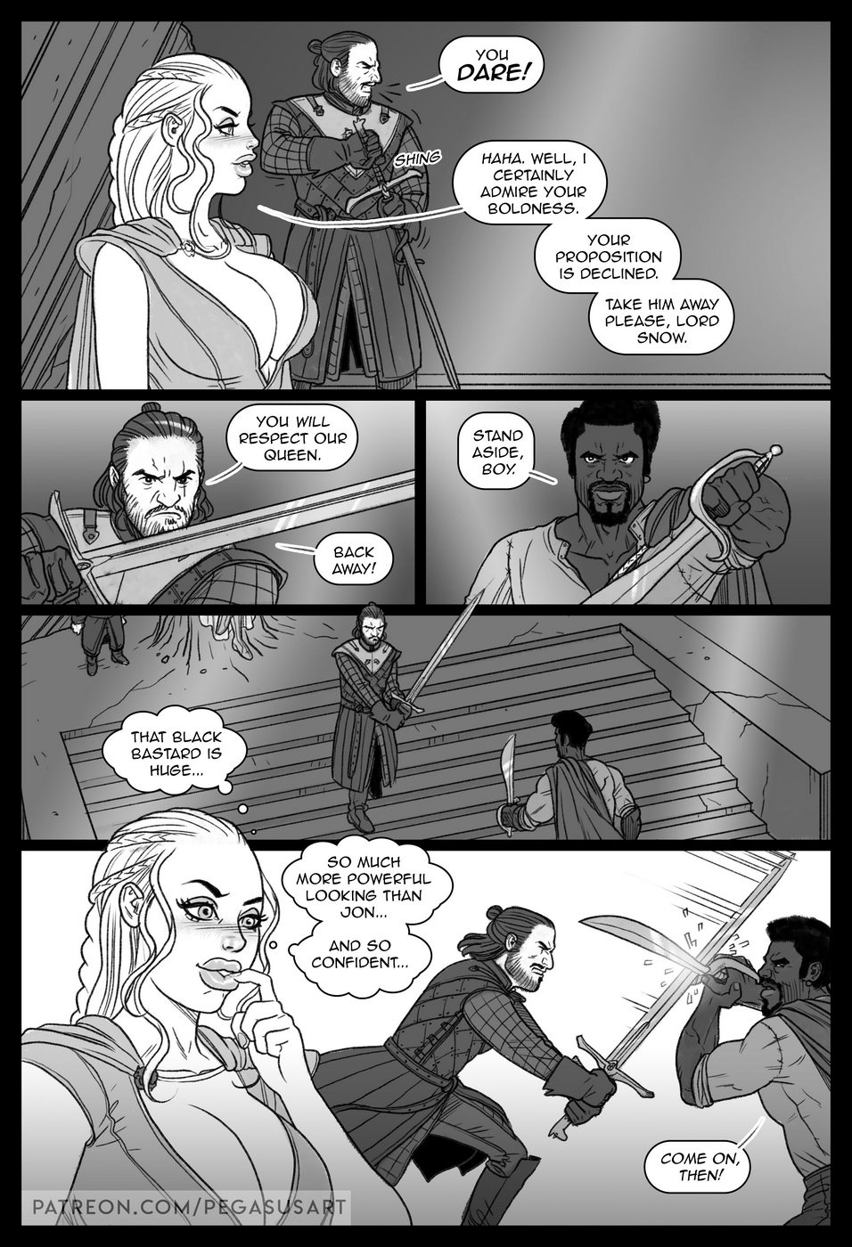Games of thrones blacked porn comic