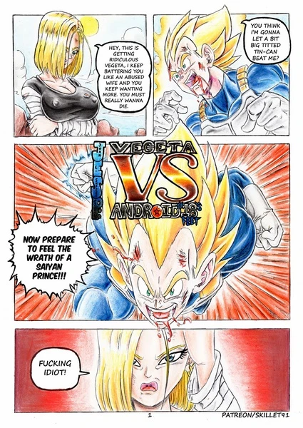 Dragon Ball Z – Vegeta VS Android 18’s Feet