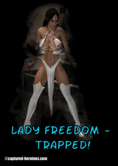 Captured Heroines- Lady Freedom Trapped- bc cover