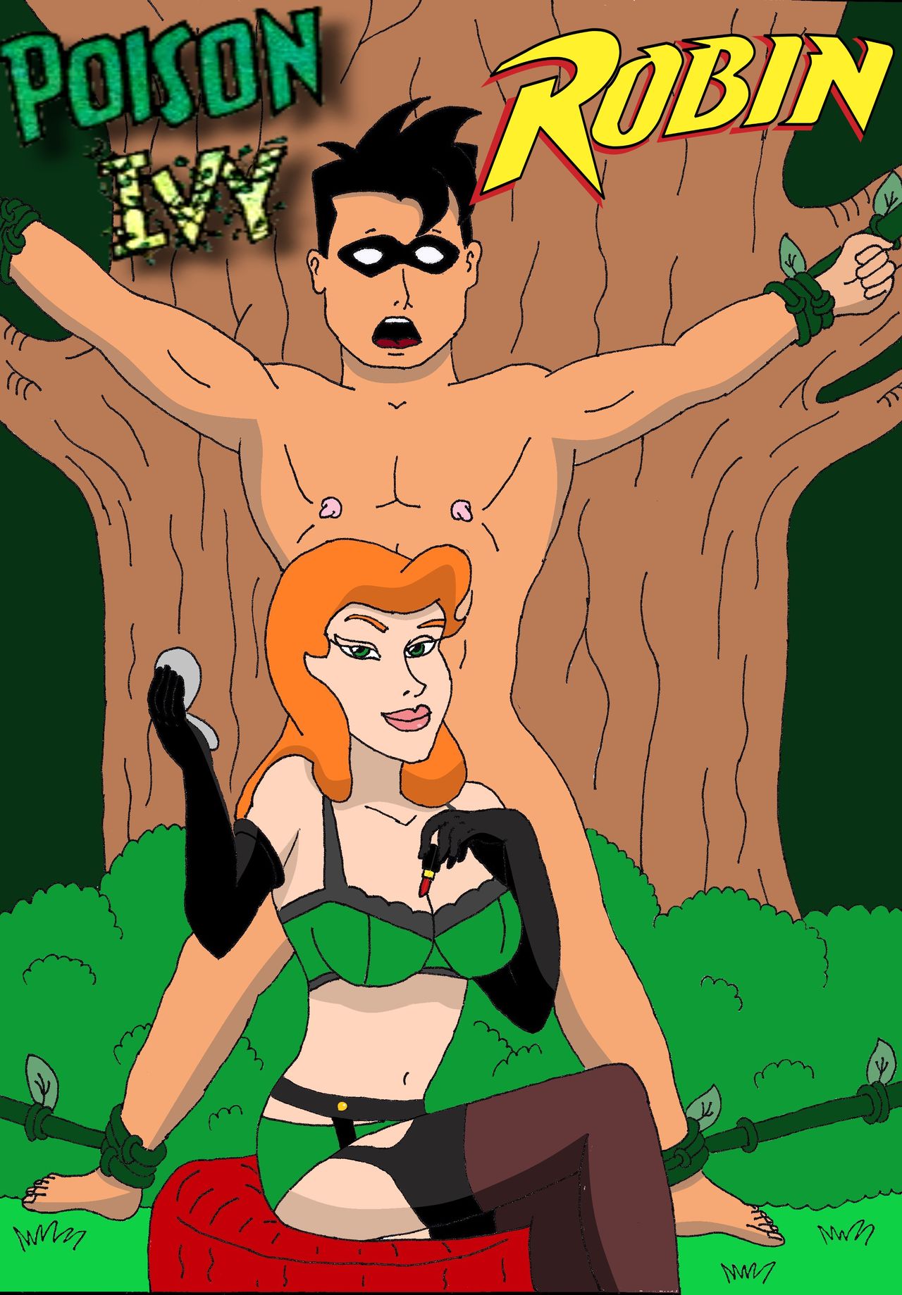 Poison ivy and robin porn