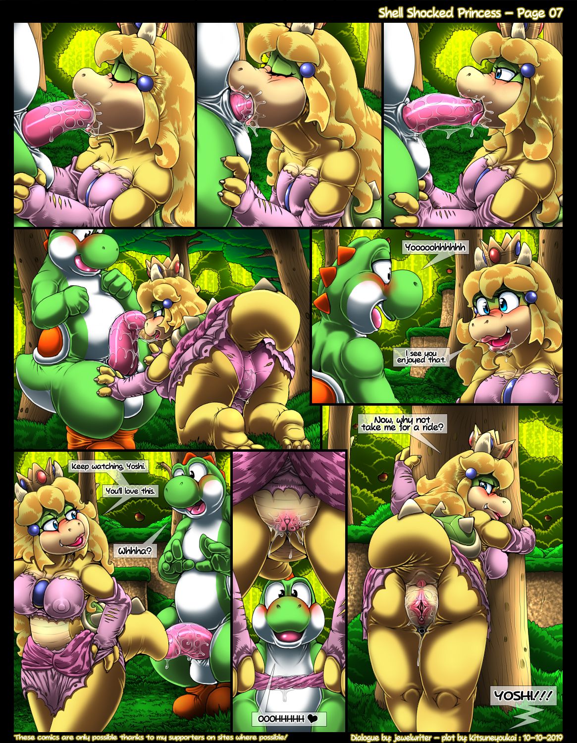 Princess peach and yoshi porn comic