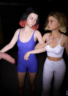 worldofleah- Leah and Kira exploring the mysterious hole (7)