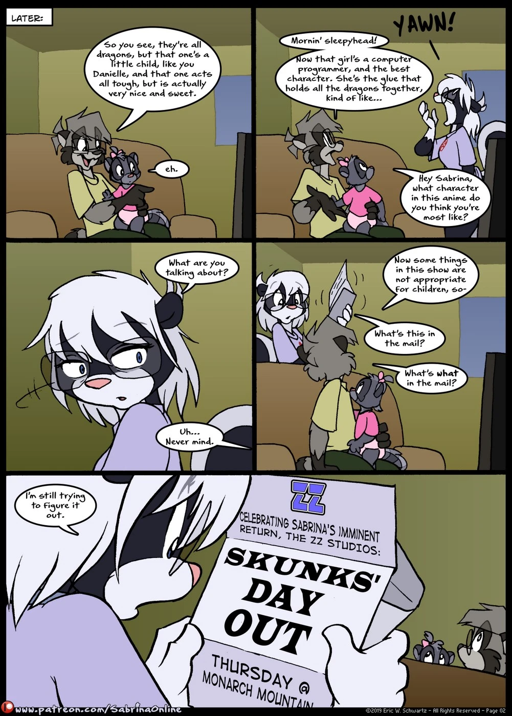 Sabrina Online- Skunks Day Out - Eric W. Schwartz | All Porn Comics