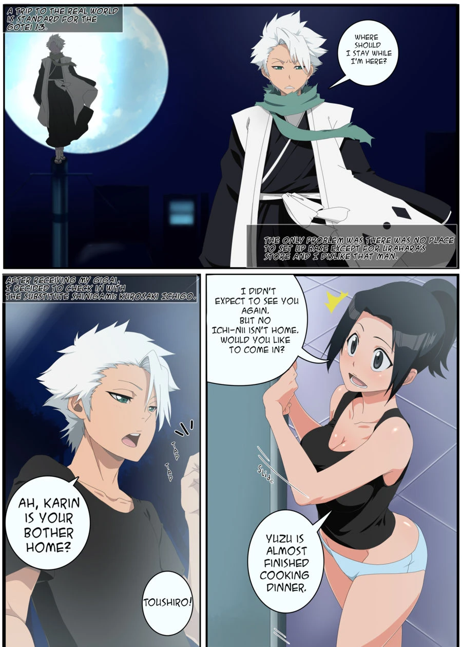 Bleach hentai Toushiro and Karin