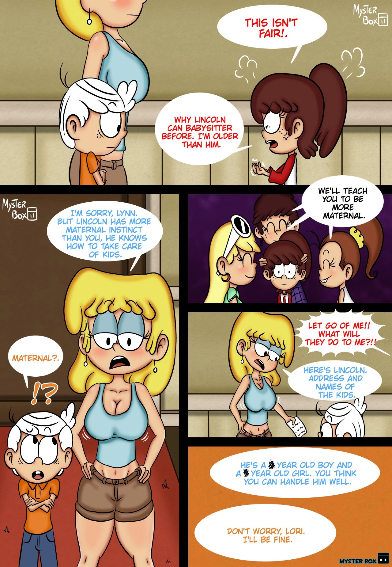 Hes My Babysitter- MysterBox [The Loud House] | All Best Porn Comix
