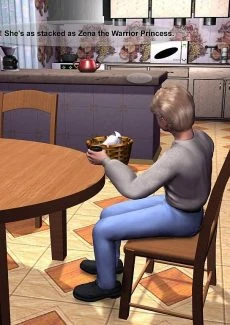 Aunt and her nephew find common interests (9)