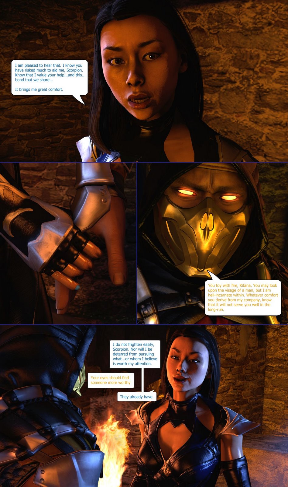 Blue Flames- Smokescreen117 [Mortal Kombat] | 18+ Porn Comics