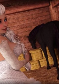 Elsa with horse (1)
