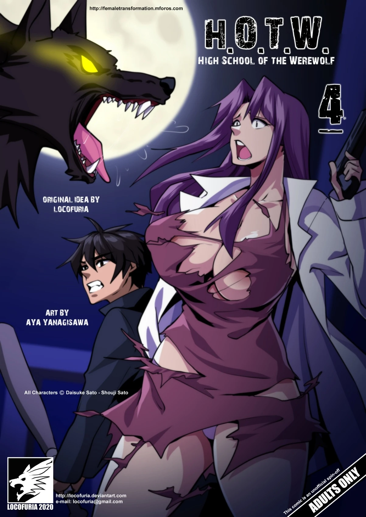 H.O.T.W. - Highschool of the Werewolf 4 ( locofuria) | All Porn Comics
