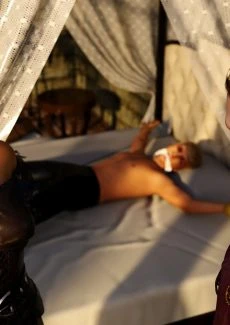 Margaery and Joffrey and Sansa (6)