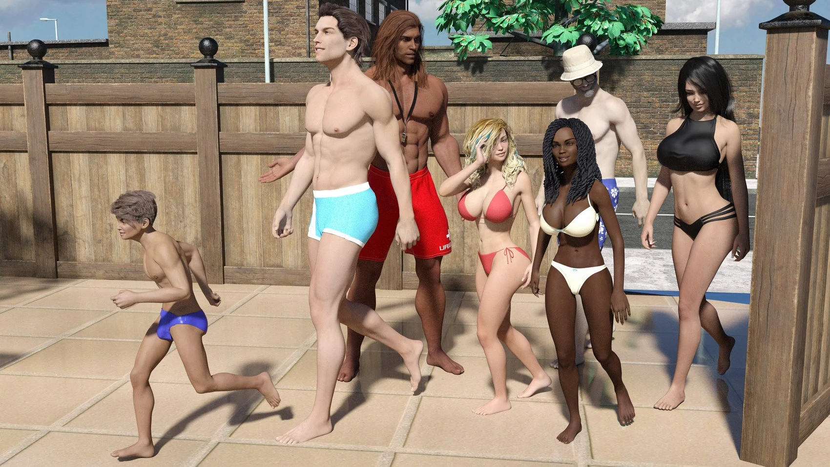 Everforever's Lifeguards - Unleashed Adult Comics Dive In