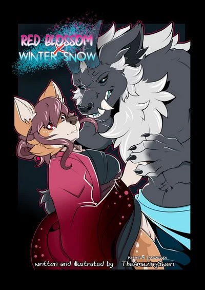 Red Blossom & Winter Snow- Amazinggwen