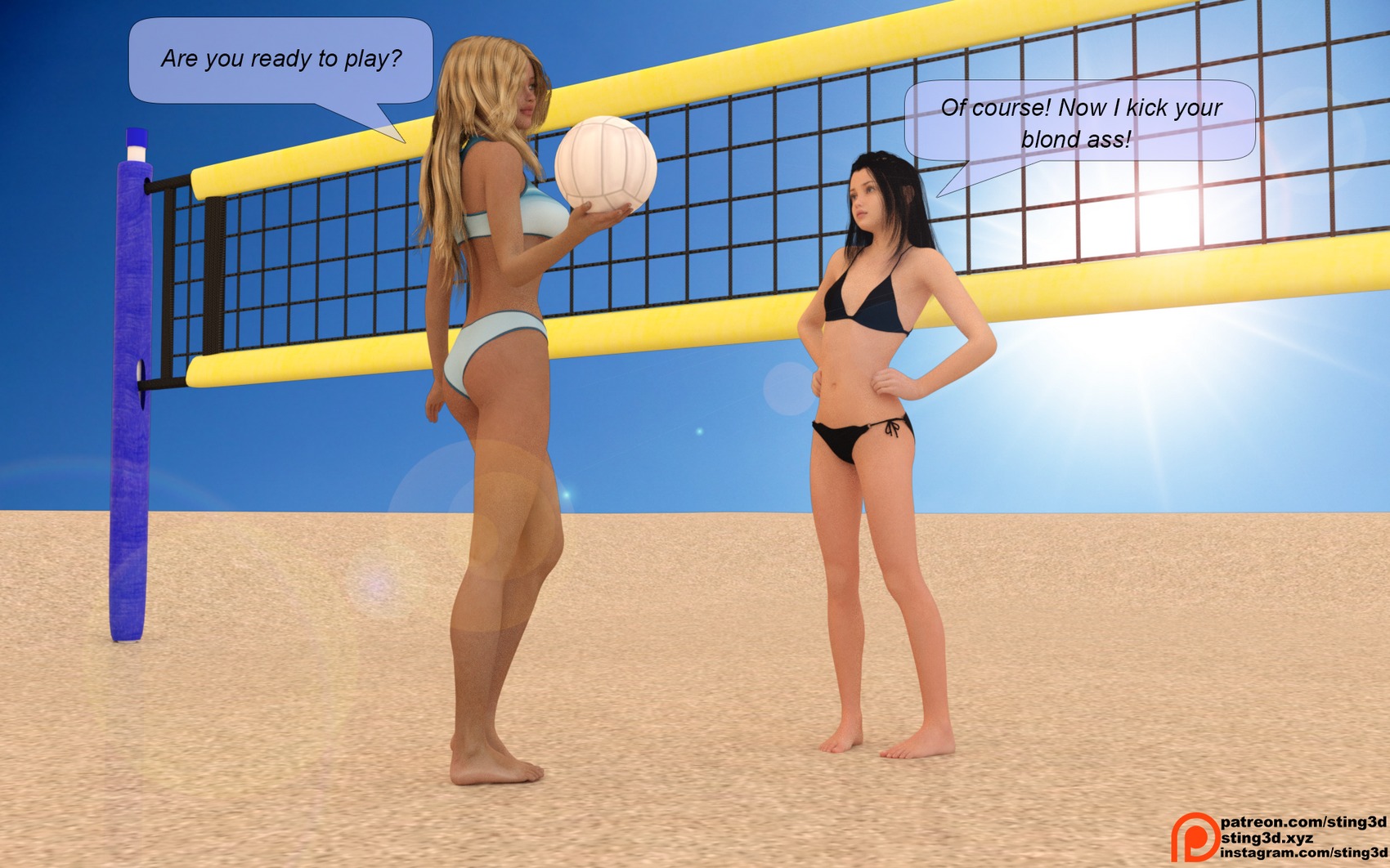 Beach volleyball comics dog porn