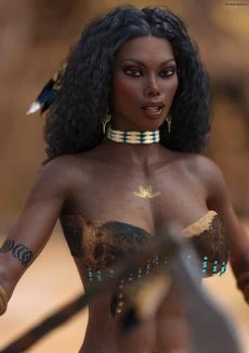 Native American Warrior Girl (3)