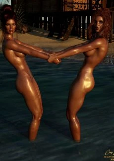 Casey & Scarlett Beach Fun (7)