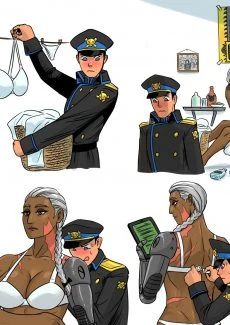 Flick- Commissar and Young Cadet [WarHammer] (5)