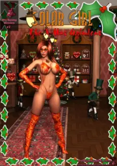 Solar Girl with Xmas Gremlens BY MrBunnyArt