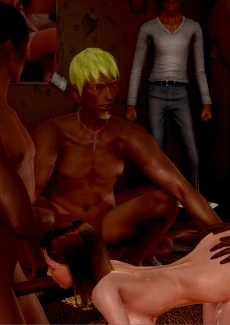Gangbang Trip to Beach (5)