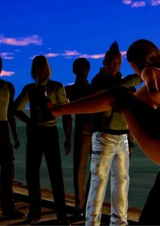 Gangbang Trip to Beach (58)