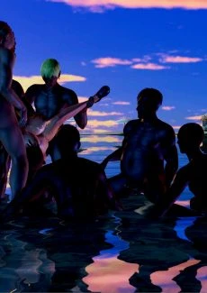 Gangbang Trip to Beach (80)