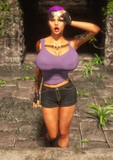 – Lara Croft Gets Monster Cocked (4)