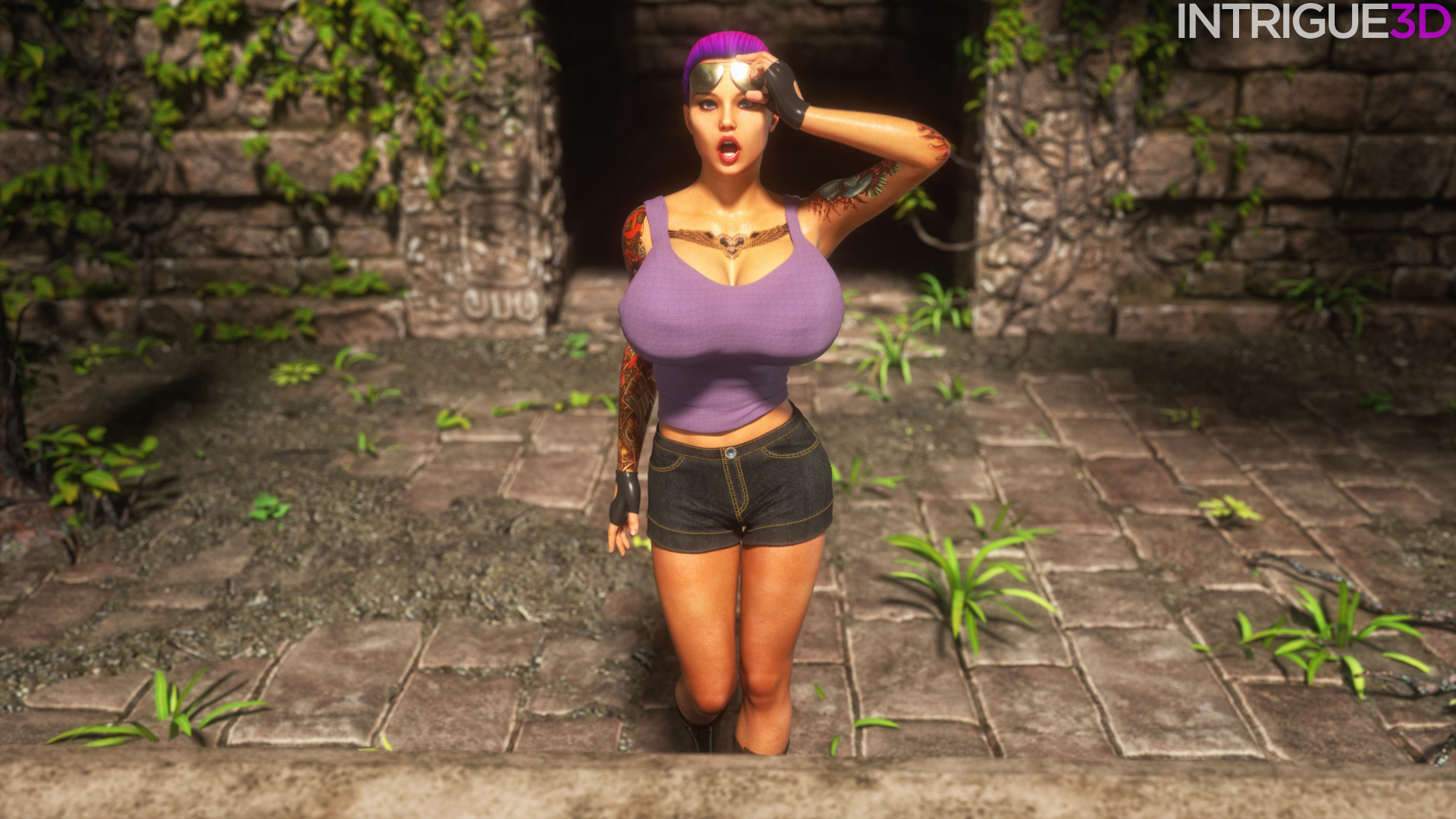 Lara Croft Gets Monster Cocked by Intrigue3D | 18+ Porn Comics