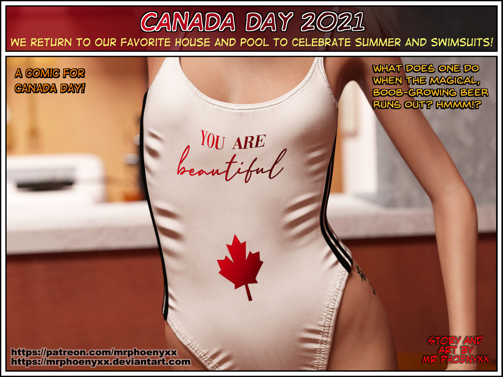 Canada day comic porn