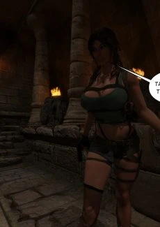 Lara Croft in Taking the Mummy (4)