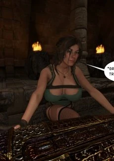 Lara Croft in Taking the Mummy (6)