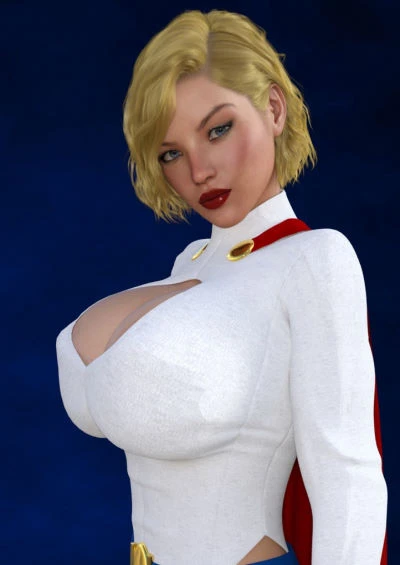 Power Girl in a Fuck Machine by SCH3D