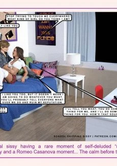 School Skipping Sissy (3)