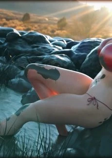 Shemale Fucking Babe in Mudbath (15)