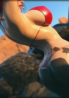 Shemale Fucking Babe in Mudbath (20)
