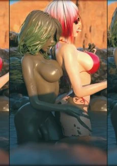 Shemale Fucking Babe in Mudbath (25)