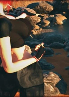 Shemale Fucking Babe in Mudbath (5)