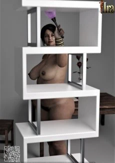 Mom is doing her chores nude (5)