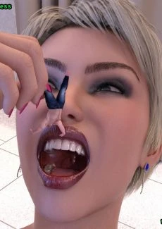 Sexy Blonde and Her Meal (8)